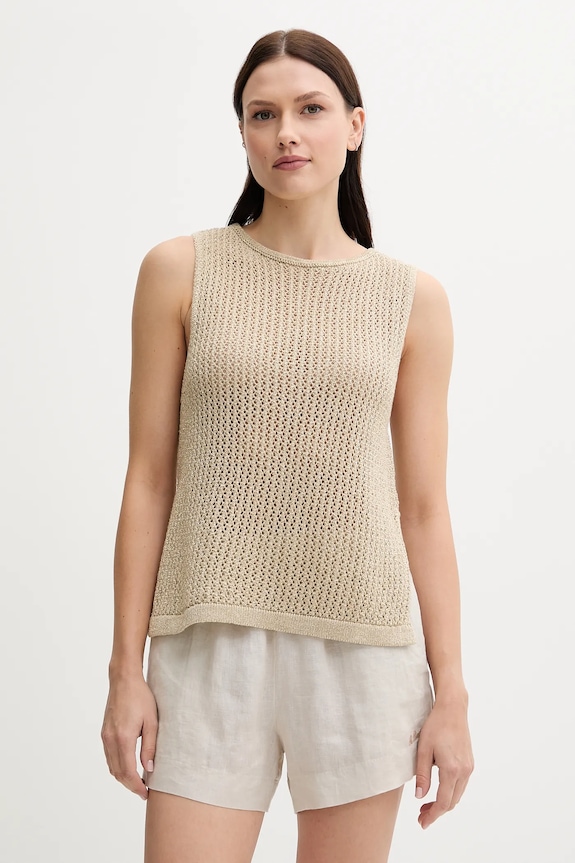Топ United Colors of Benetton regular бежевый 11365H007
