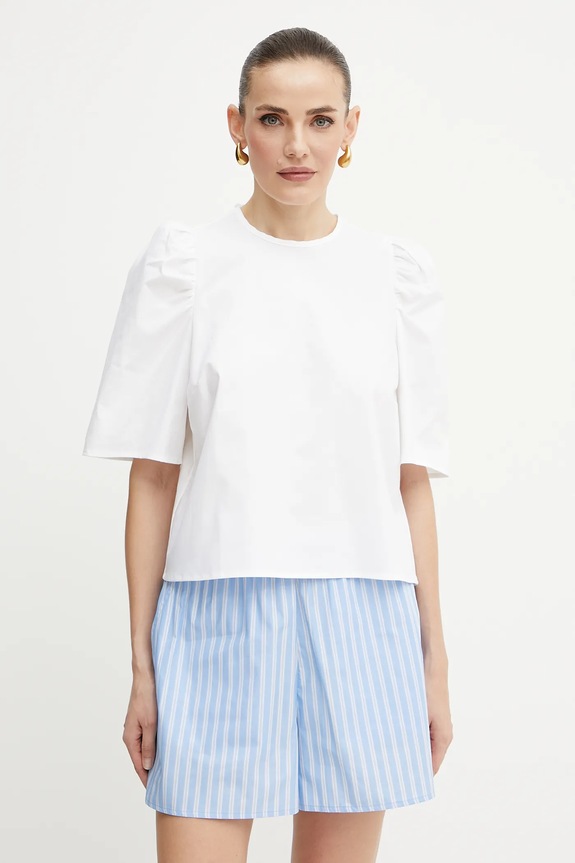 Μπλουζάκι Ivy Oak ELISABETH ANN με ελαστάν λευκό IO112366