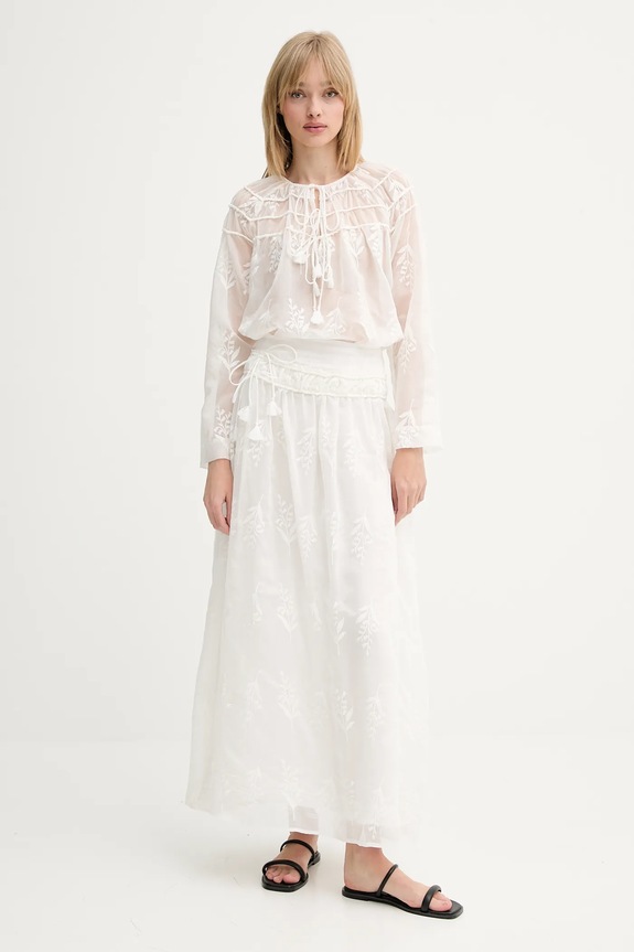 Μπλουζάκι MUNTHE UZZA 255102525525 λευκό SS25