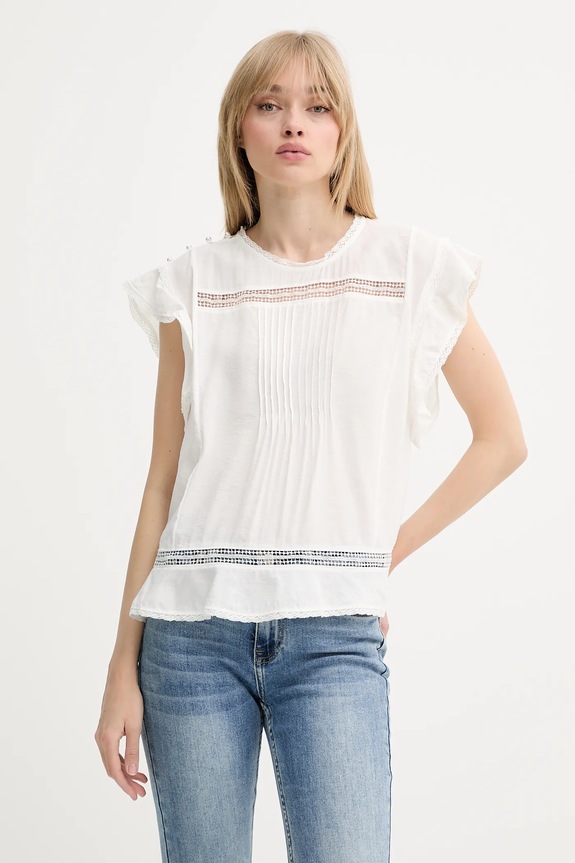 Μπλουζάκι MUNTHE USALINA κανονικό λευκό 255101925521