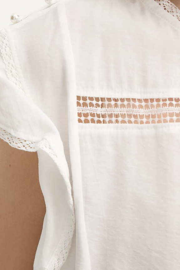 Μπλουζάκι MUNTHE USALINA 255101925521 λευκό