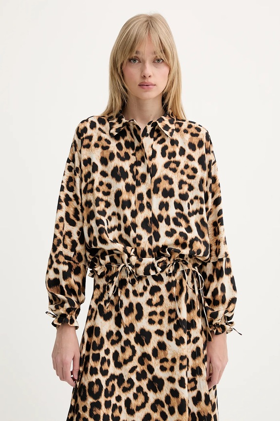 Πουκάμισο MUNTHE ULVI casual καφέ 255100725519