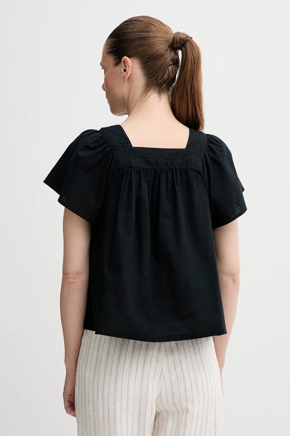 Oblečení Halenka se lněnou směsí Levi's AMBRE BABYDOLL TANK 001SB černá
