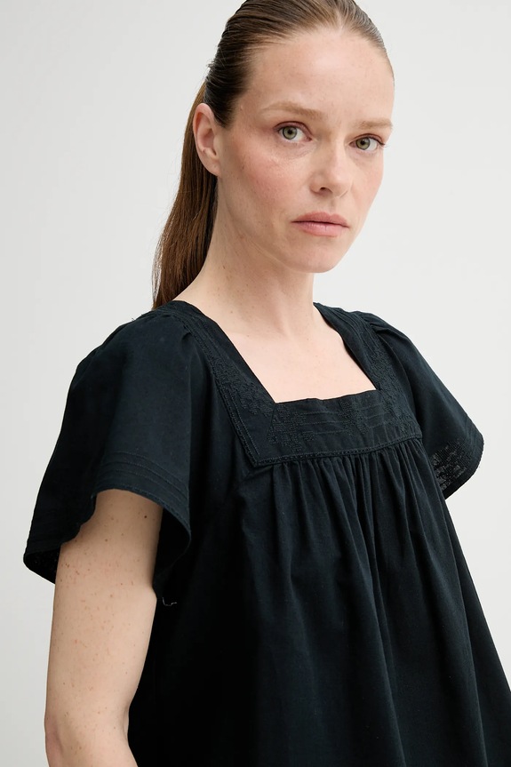Halenka se lněnou směsí Levi's AMBRE BABYDOLL TANK černá 001SB