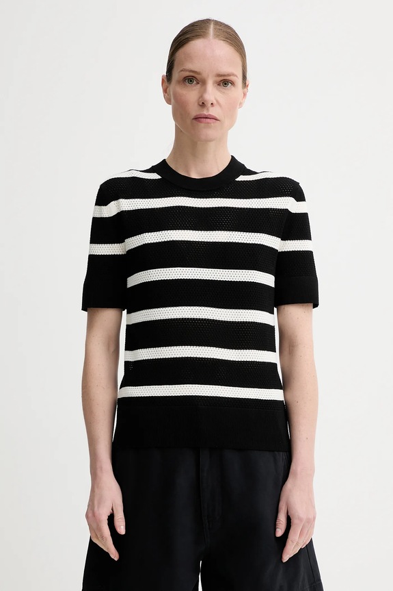 Filippa K t-shirt regular czarny 31460.FK