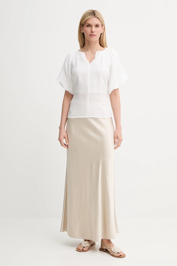 Μπλουζάκι Bruuns Bazaar BBW4566 λευκό SS25