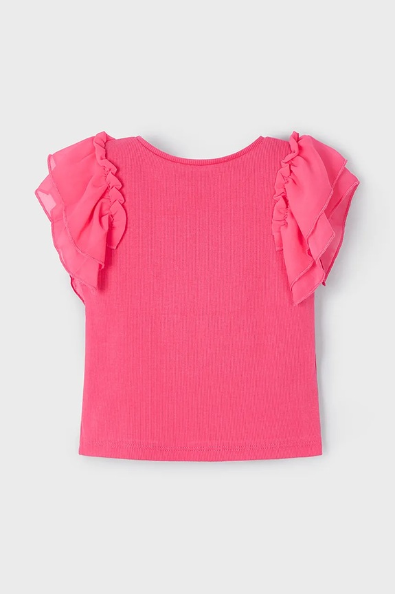 Deklice Otroška Majica Mayoral 3013.6L.Mini.PPYA roza