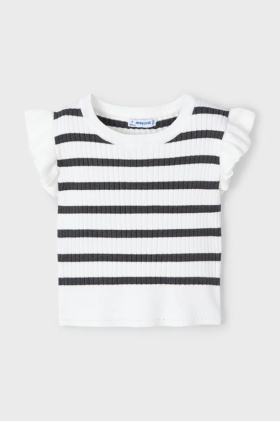 Παιδική μπλούζα Mayoral 3024.6D.Mini.PPYA λευκό SS25