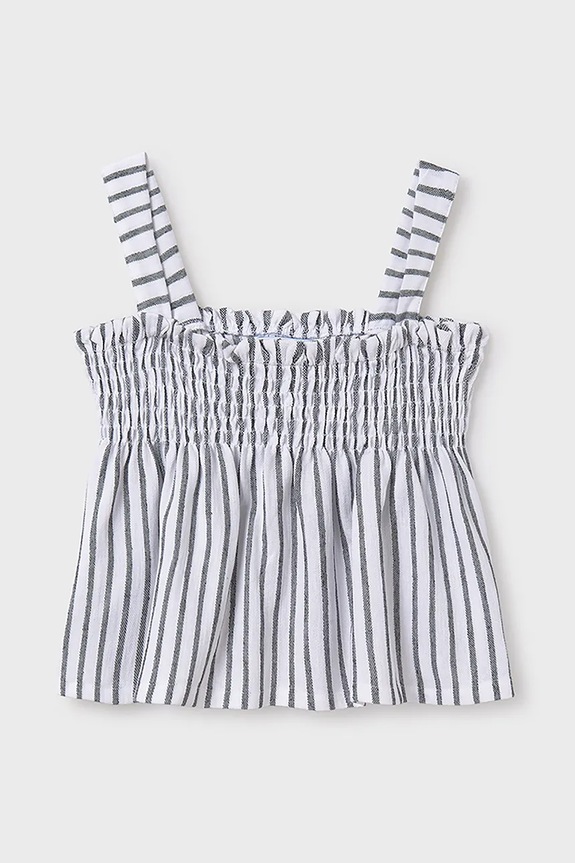 Παιδική βαμβακερή μπλούζα Mayoral εμπριμέ μαύρο 6033.8C.Junior.PPYA