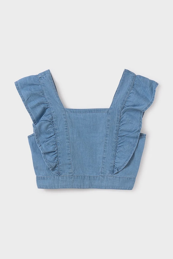 Otroška jeans srajca Mayoral 6091.8F.Junior.PPYA modra SS25