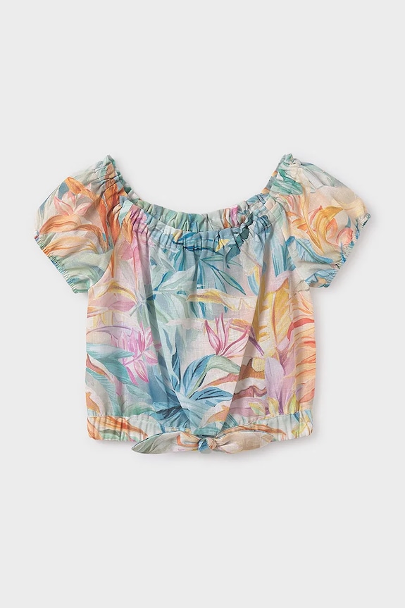 Dječja bluza Mayoral 6146.8E.Junior.PPYA tirkizna SS25