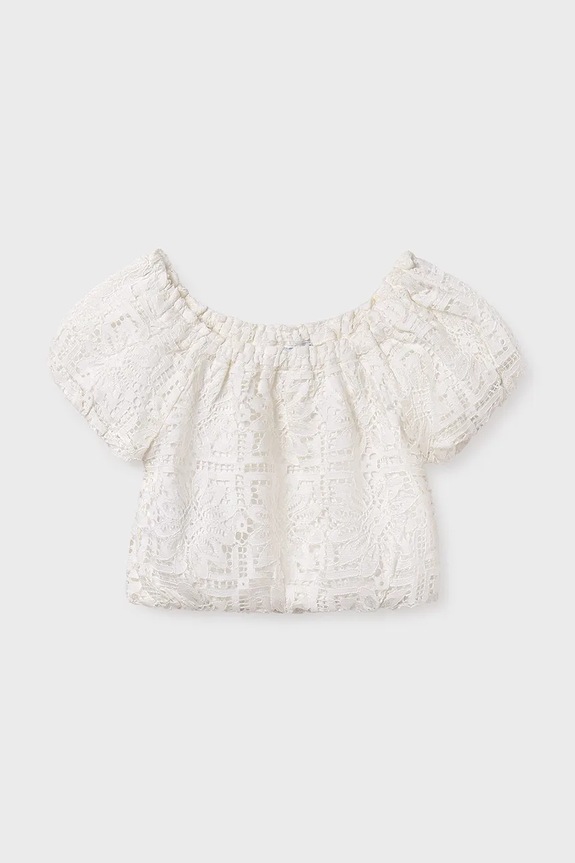 Dječja bluza Mayoral Planet friendly bež 6151.8A.Junior.PPYA