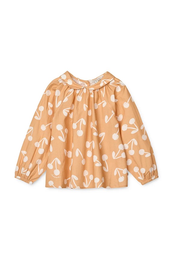 Dječja pamučna bluza Liewood Rhea Printed Top casual narančasta LW19917
