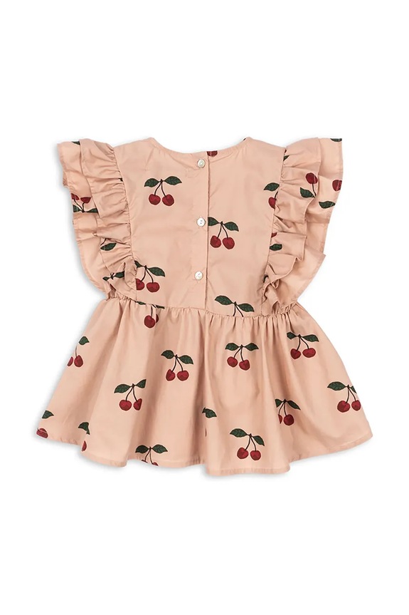 Deklice Otroška bombažna majica Konges Sløjd VERBENA TOP GOTS KS102297 roza