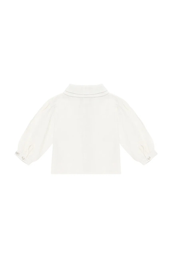 Donsje camicetta in lino per neonati Anoeche Linen Blouse 4094600.68.92 bianco SS25