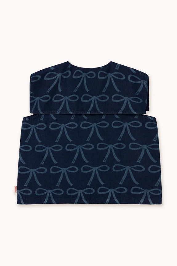 Dievča Detská džínsová blúzka Tinycottons BOWS BLOUSE SS25.233 modrá