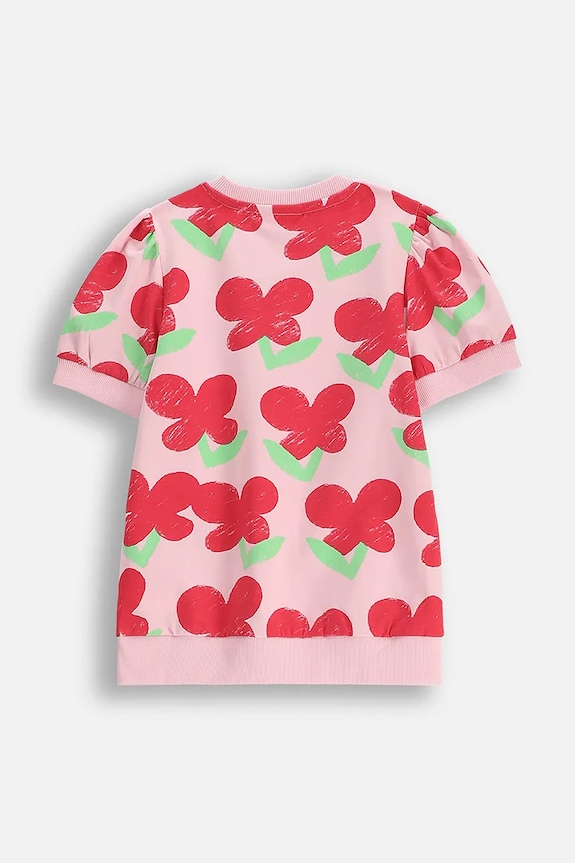 Coccodrillo t-shirt dziecięcy WC5143201MGK różowy SS25