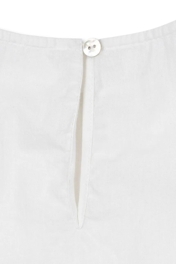 Konges Sløjd felpa in cotone bambino/a RHW X KS FIORI TOP GOTS bianco KS103599