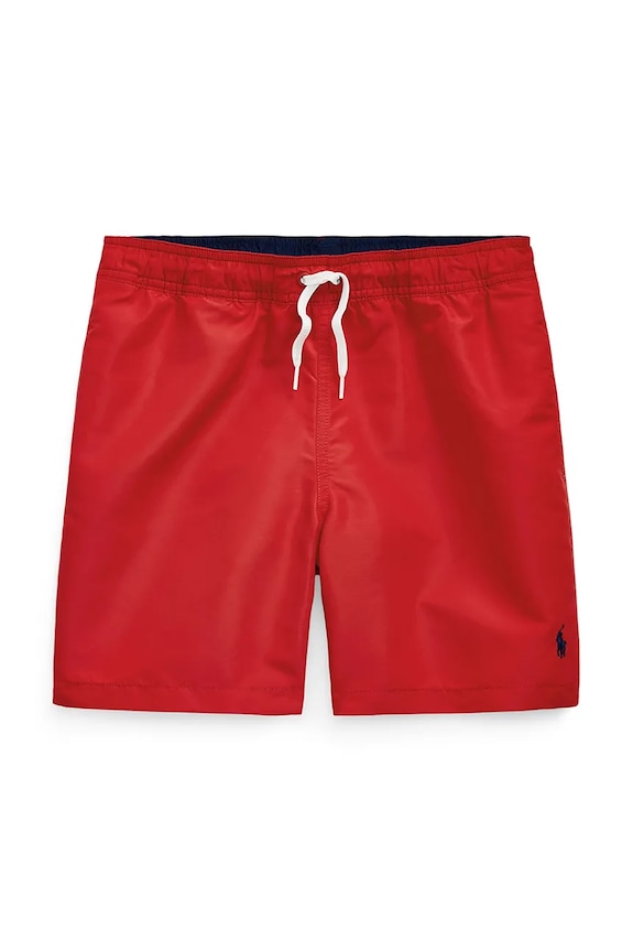 Otroške kopalne kratke hlače Polo Ralph Lauren Prijazno od planeta rdeča 323957810001