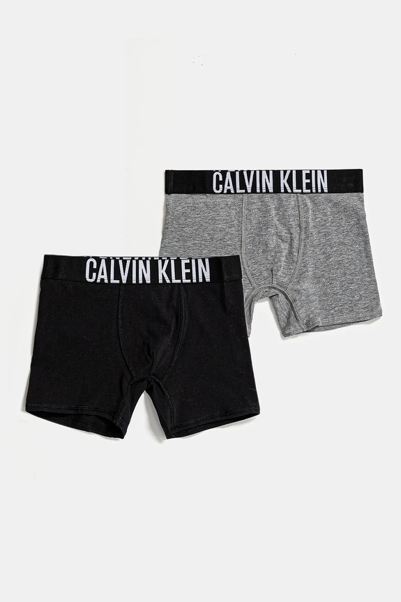 Detské boxerky Calvin Klein Underwear 2-pak jemný vzor čierna B70B700512.PPYA