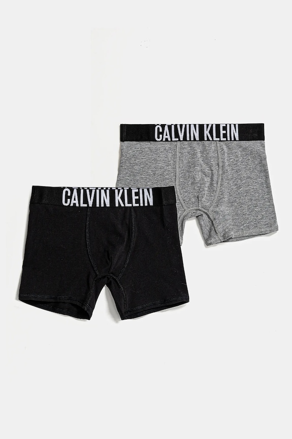 Detské boxerky Calvin Klein Underwear 2-pak jemný vzor čierna B70B700512.PPYA