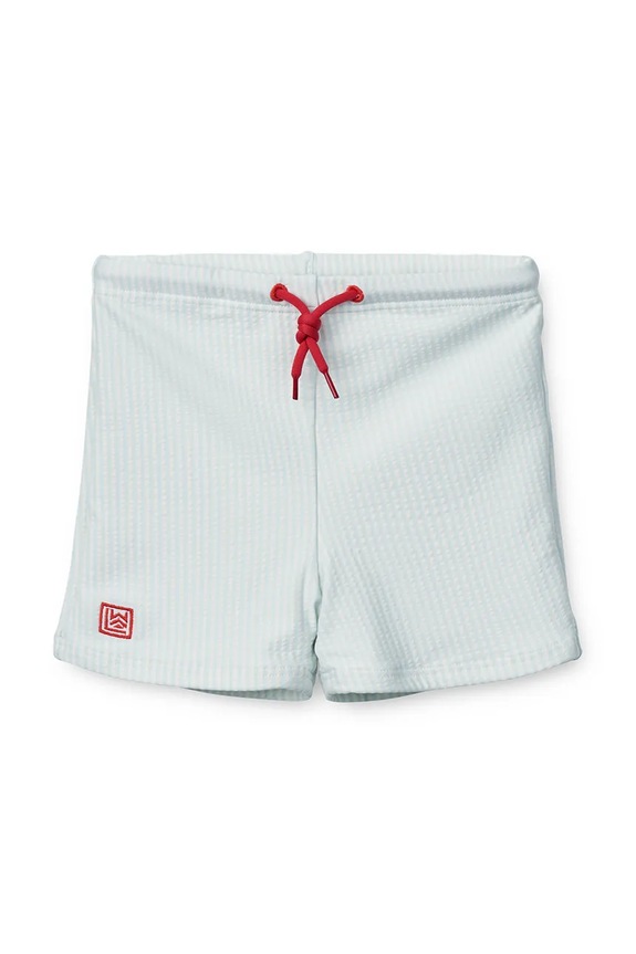 Detské plavkové šortky Liewood Otto Seersucker Swim Pants Planet friendly modrá LW17610