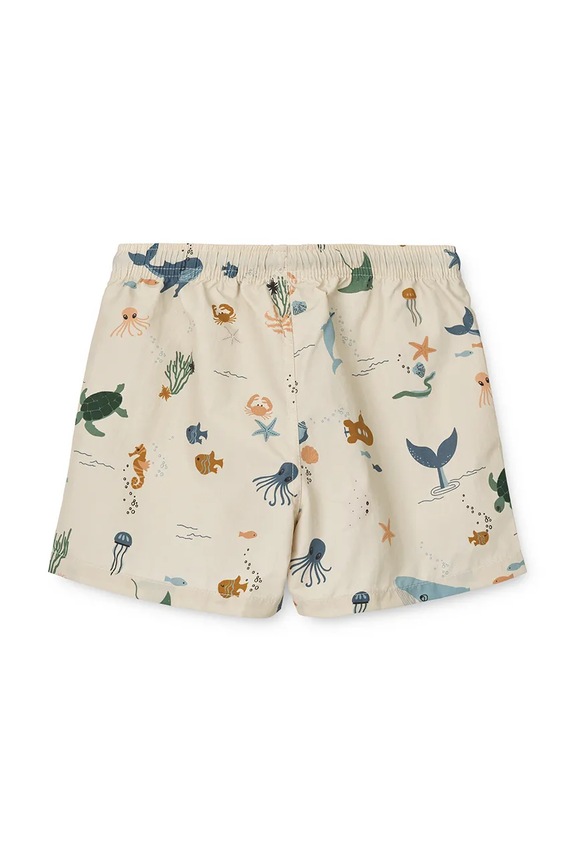 Liewood szorty kąpielowe dziecięce Aiden Printed Board Shorts LW20067 beżowy SS26