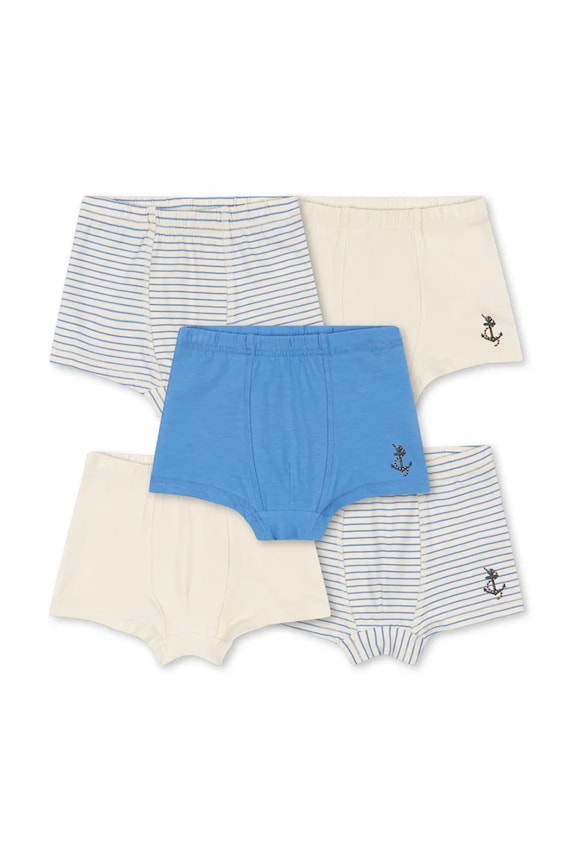 Konges Sløjd boxeri copii BASIC 5 PACK BOY BOXERS GOTS 5-pack boxeri bej KS102641