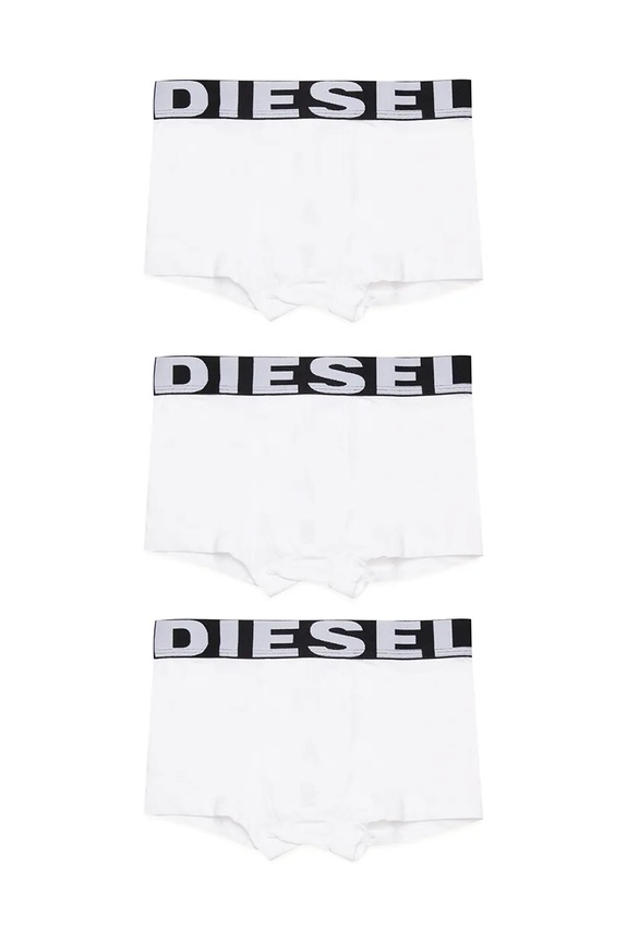 Diesel boxeri copii UMBX-UPARRYTHREEPACK-DSL UND SHORT 3-pack uni alb J01911.KYAYJ