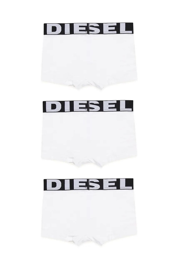 Diesel boxeri copii UMBX-UPARRYTHREEPACK-DSL UND SHORT 3-pack J01911.KYAYJ alb SS26