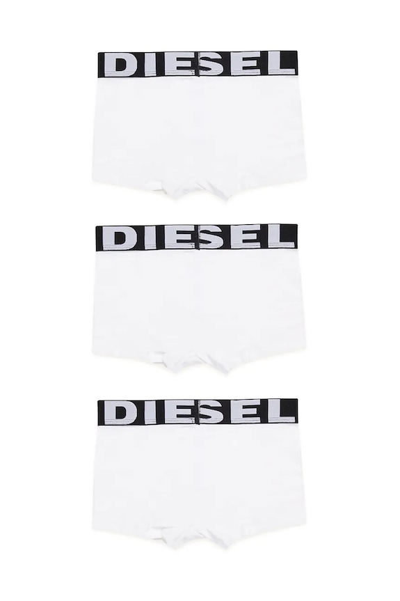 Diesel boxeri copii UMBX-UPARRYTHREEPACK-DSL UND SHORT 3-pack J01911.KYAYJ alb SS26