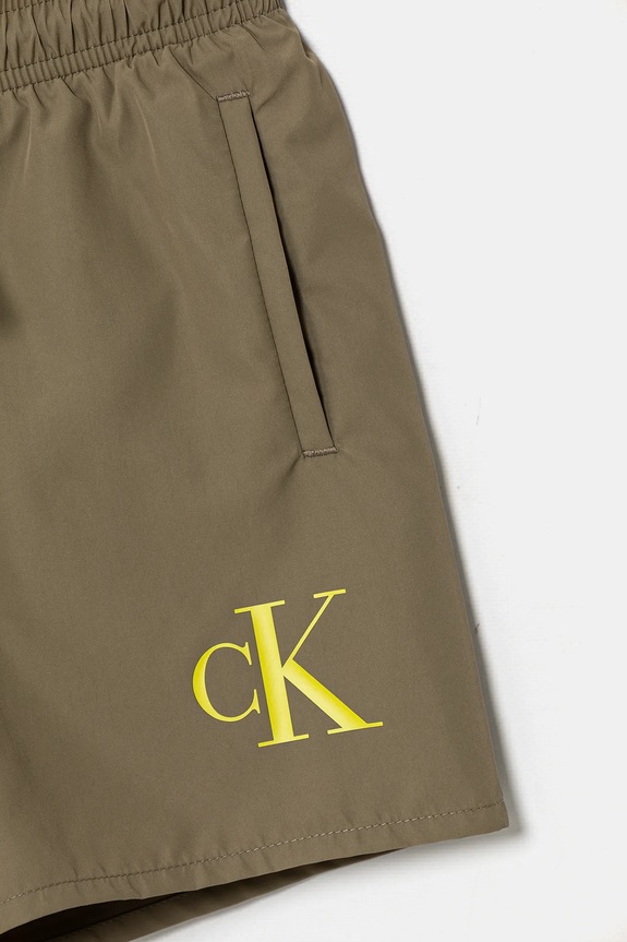 Chłopiec Calvin Klein Jeans szorty kąpielowe dziecięce KV0KV00056.PPYA zielony