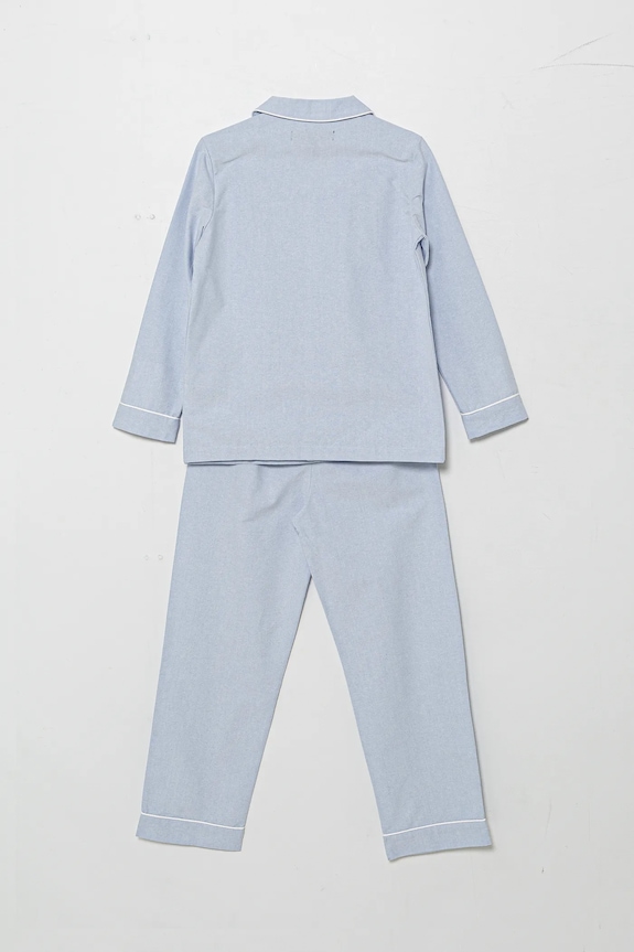 Polo Ralph Lauren pigama in lana bambino 9P0193 blu SS25