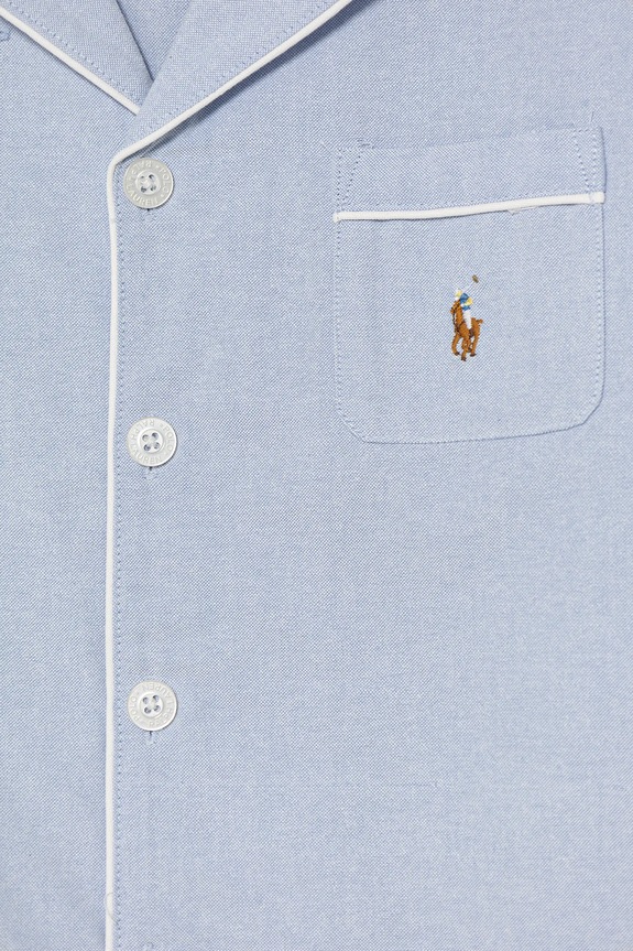 Polo Ralph Lauren pigama in lana bambino blu 9P0193