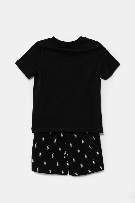 Dětské bavlněné pyžamo Polo Ralph Lauren 9P0250 černá SS26
