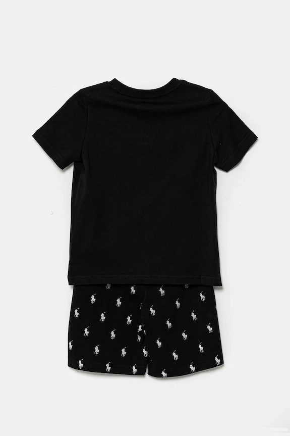 Dětské bavlněné pyžamo Polo Ralph Lauren 9P0250 černá SS26