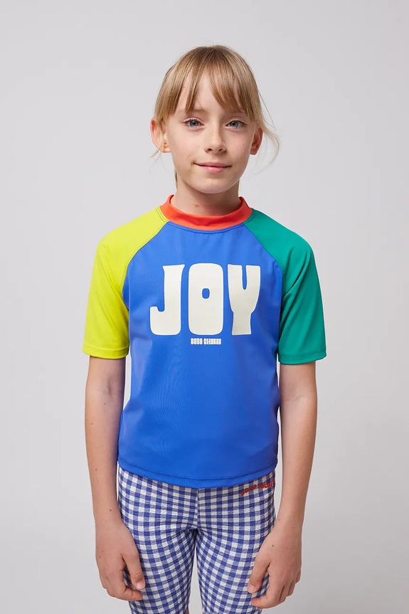 Majica kratkih rukava za kupanje za djecu Bobo Choses Joy plava 125AC112