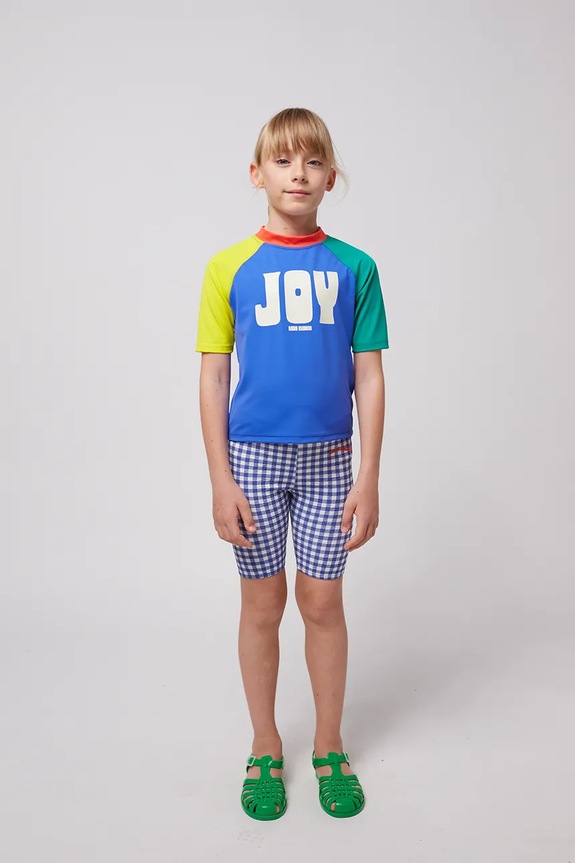 Majica kratkih rukava za kupanje za djecu Bobo Choses Joy plava 125AC112
