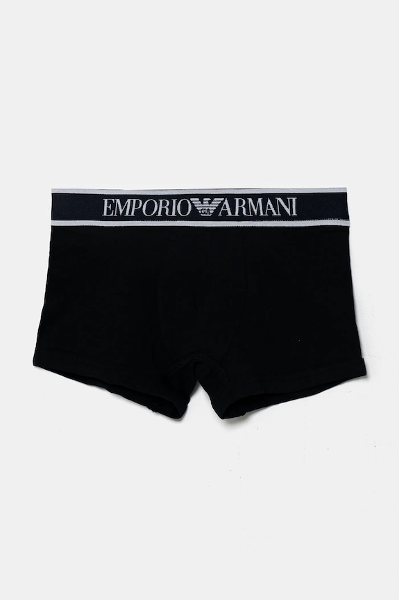 Otroške boksarice Emporio Armani 2-pack EB000488.AF16036 mornarsko modra