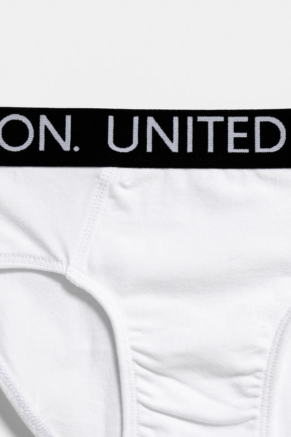 Chlapec Detské slipy United Colors of Benetton 2-pak 3OP80S484.G.Reprop.PPYA biela