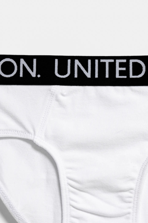 Chlapec Detské slipy United Colors of Benetton 2-pak 3OP80S484.G.Reprop.PPYA biela