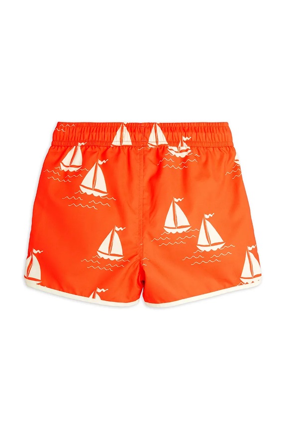 Detské plavkové šortky Mini Rodini Sailing boats 2528011342 oranžová SS25