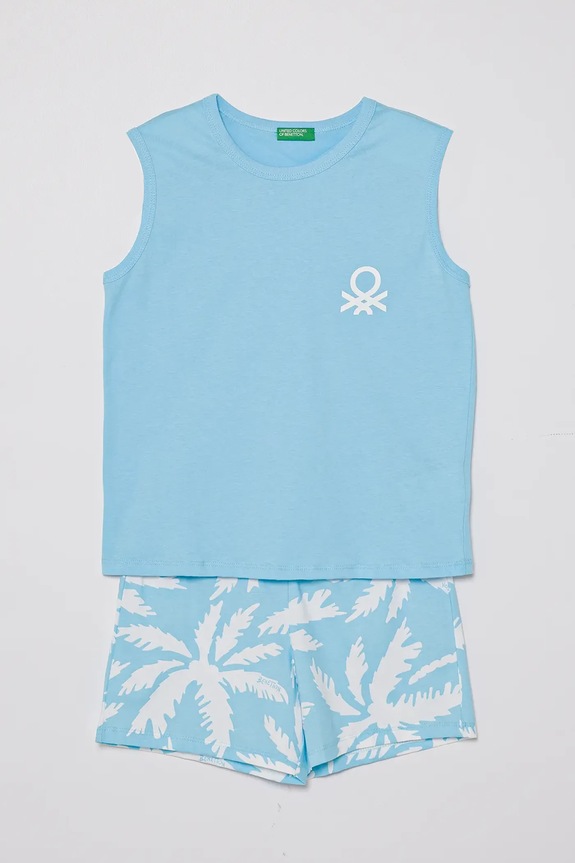 United Colors of Benetton pigiama in lana bambino semplice blu 30960P08P.G.Seasonal