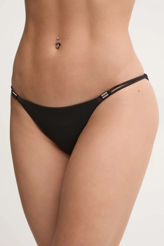 Calvin Klein figi kąpielowe dół czarny KW0KW02738