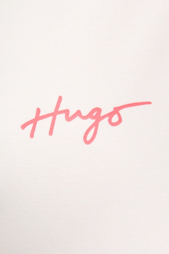 Tričko HUGO NIKKA_T-SHIRT 50534300 béžová