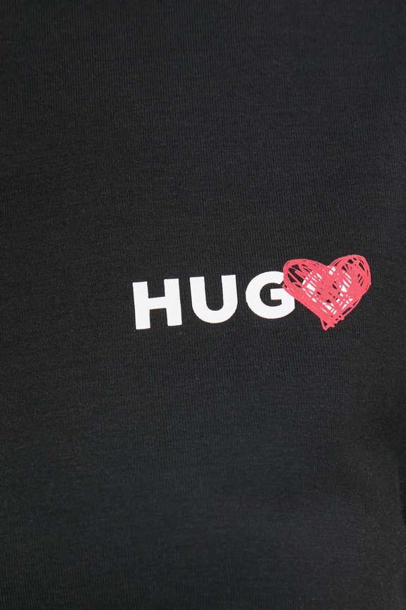 Tričko HUGO NIKKA_T-SHIRT čierna 50534300