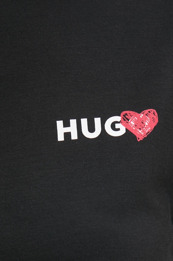 Tričko HUGO NIKKA_T-SHIRT čierna 50534300