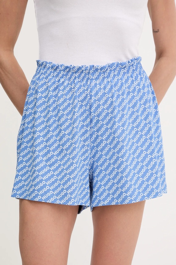 HUGO szorty piżamowe NIKKA_SHORTS fioletowy 50534304