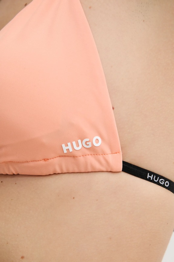 HUGO biustonosz kąpielowy PURE_TRIANGLE 50535772 pomarańczowy