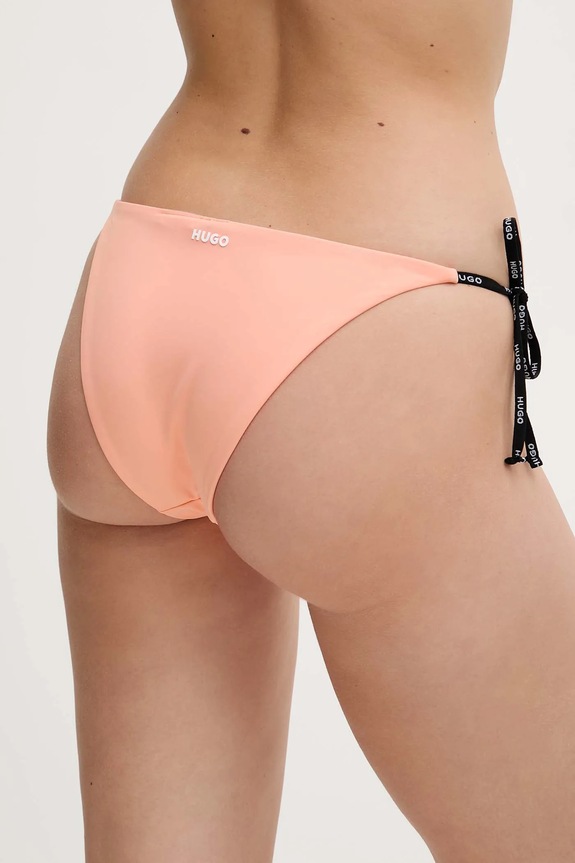 Plavkové nohavičky HUGO PURE_SIDE TIE 50535795 oranžová AW25